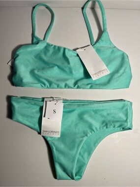 San Lorenzo Mint Green Bikini Set - Two-Piece Swimwear NWT 🎀
